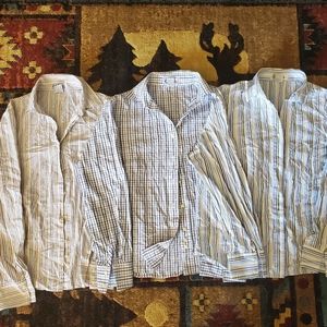 Lot of 3 cintas women size 14 collar shirt uniforms